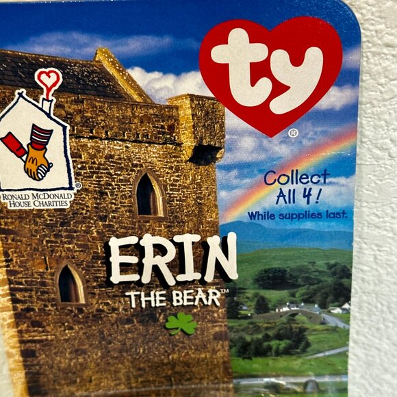 Ronald McDonald House Charities 1997 Erin The Bear TY Beanie Tag Error Retired - Picture 4 of 5
